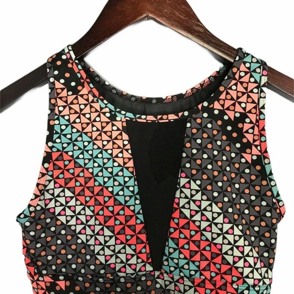 VSX Sport Victoria's Secret Women's Bra S/P Orange Blue Gray Black Mesh - Picture 1 of 6